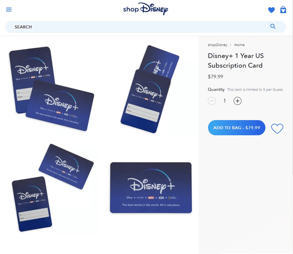 ディズニープラスでギフトカードの支払いできる Vodマニアックス